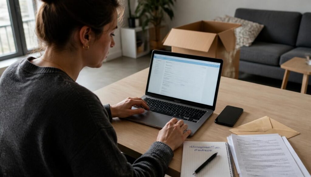Changer d’adresse à la Banque Postale après un déménagement