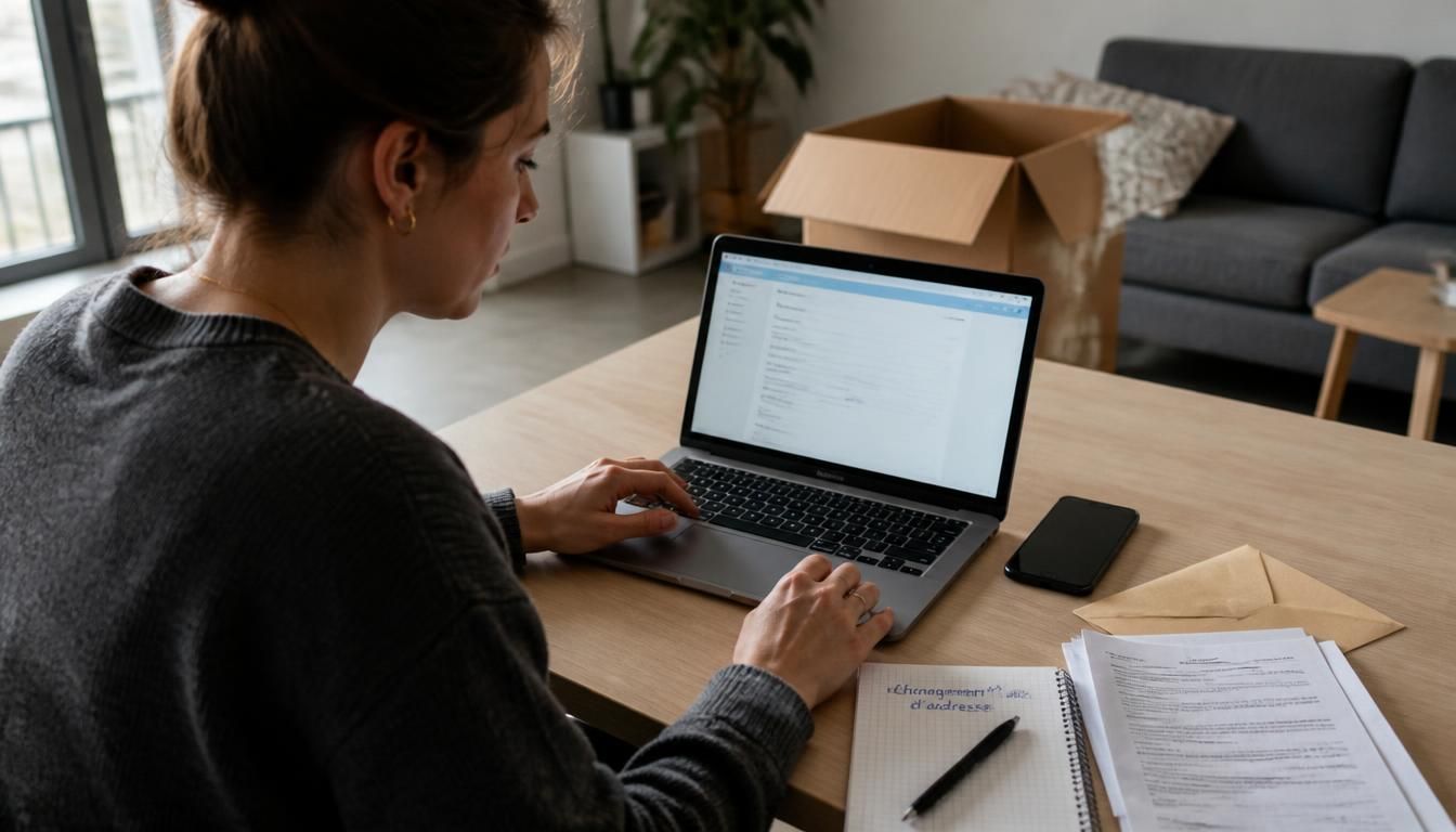 Changer d’adresse à la Banque Postale après un déménagement